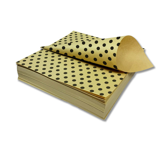 PAPEL ANTIGRASO KRAFT DISEÑO COPITOS 30x30 CM- PAQUETE 1.000 UNDS