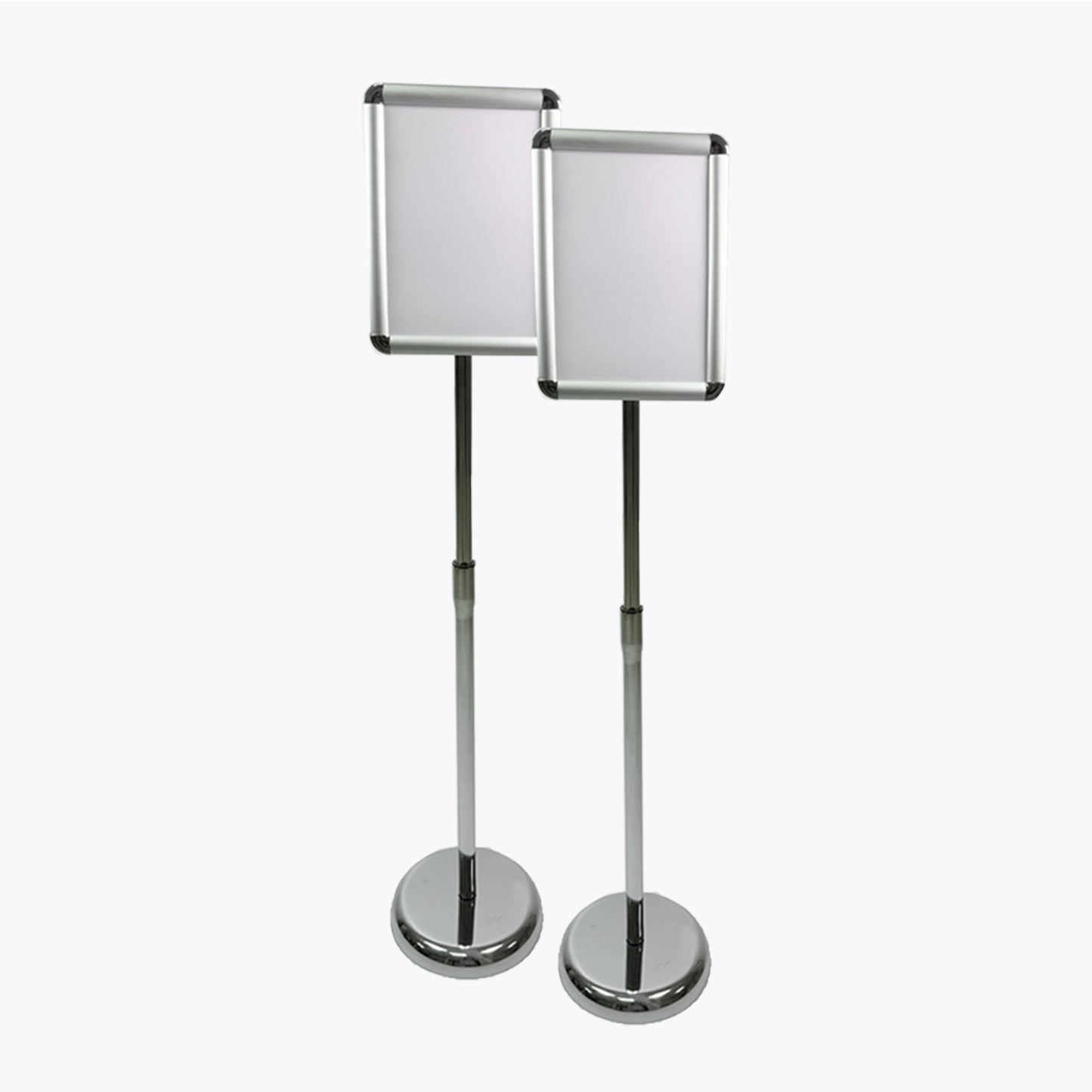 EXHIBIDOR ALUMINIO A4 PLATA