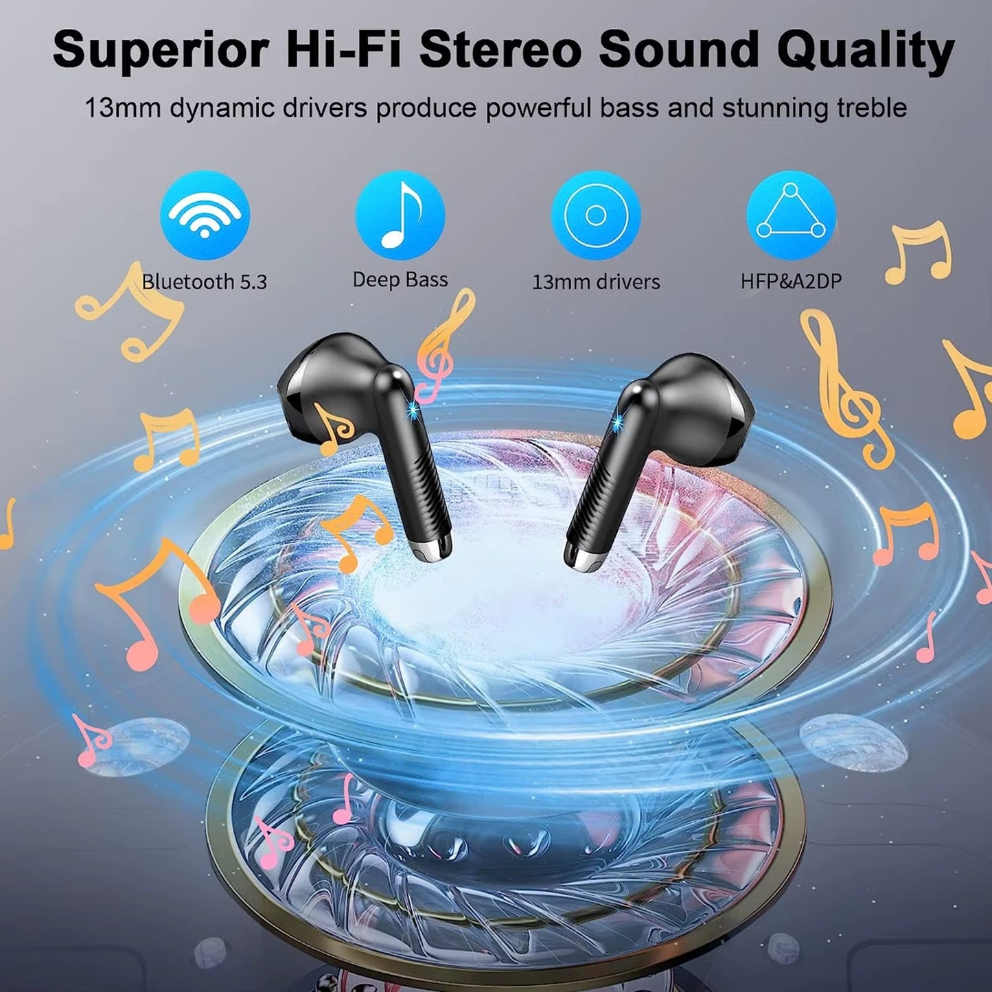 AURICULARES BLUETOOTH 5.3, PERSONALIZADOS CON GRABADO