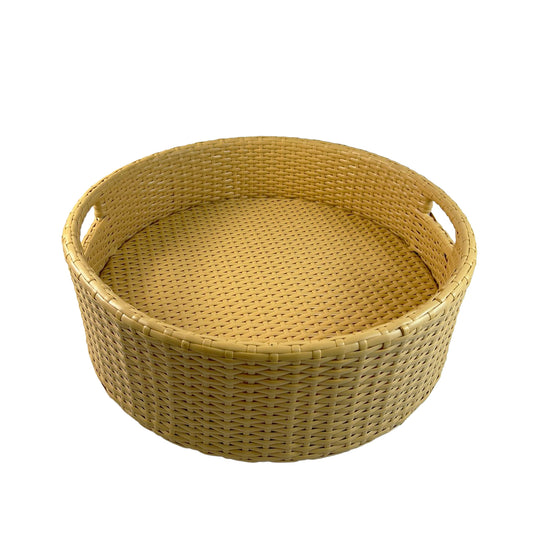 BANDEJA FLOTANTE DE RATTAN 60X20 CM
