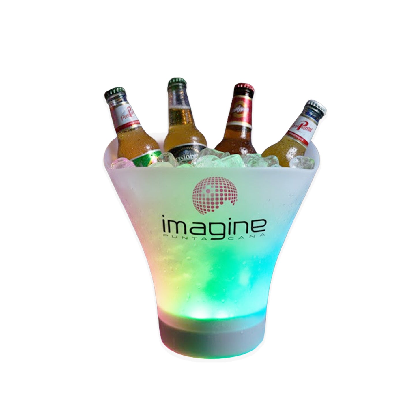 CUBITERA CON DISPOSITIVO BLUETOOTH Y LUCES LED, PERSONALIZADA, CAPACIDAD 7LTS