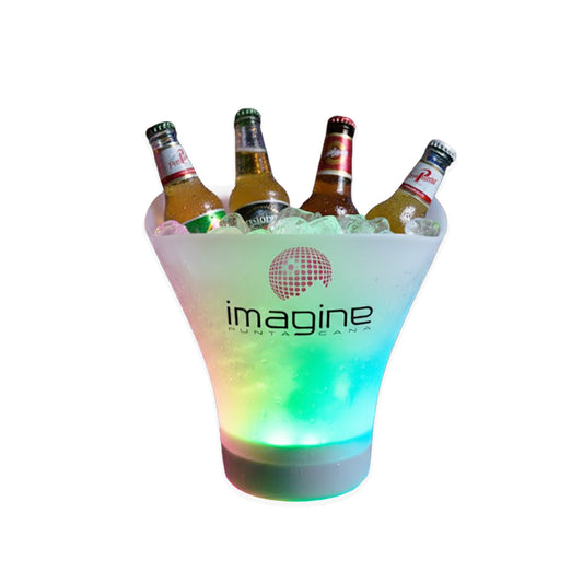 CUBITERA CON DISPOSITIVO BLUETOOTH Y LUCES LED, PERSONALIZADA, CAPACIDAD 7LTS